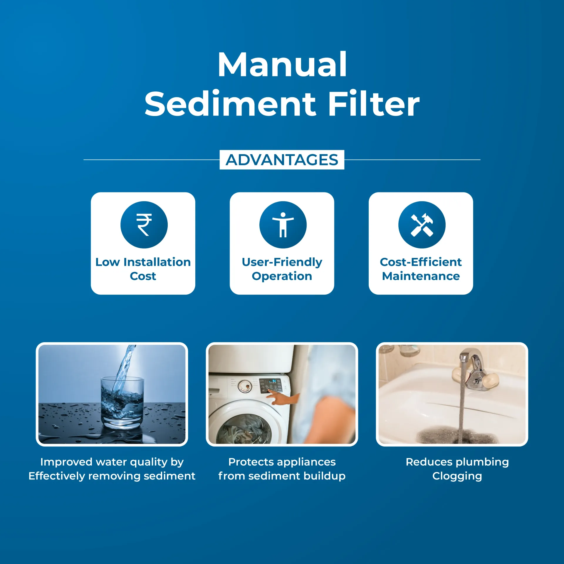 HydroPro Sediment Filter (Manual Cleaning )